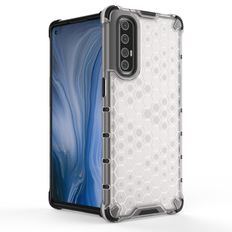 For OPPO Reno 3 Pro  Shockproof Honeycomb PC + TPU Case