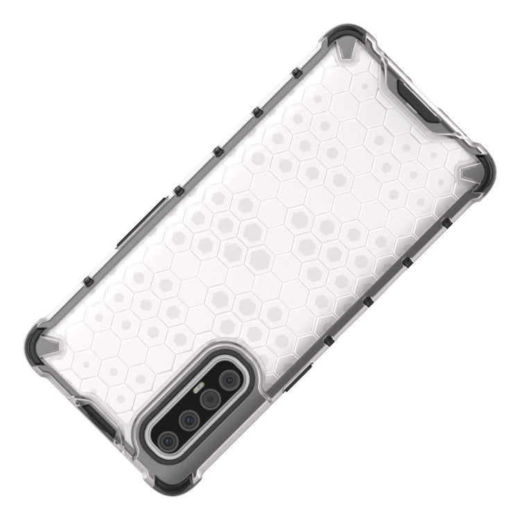 For OPPO Reno 3 Pro  Shockproof Honeycomb PC + TPU Case
