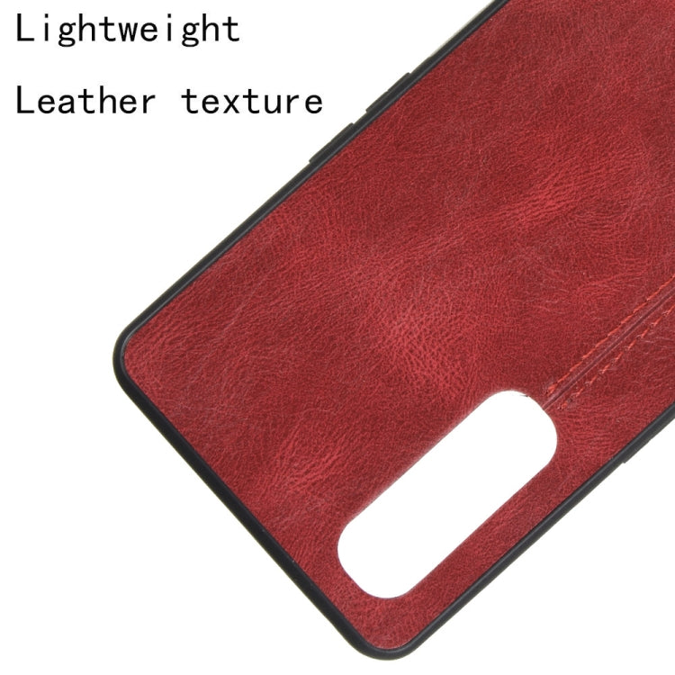 For  Oppo Reno3 Pro Shockproof Sewing Cow Pattern Skin PC + PU + TPU Case