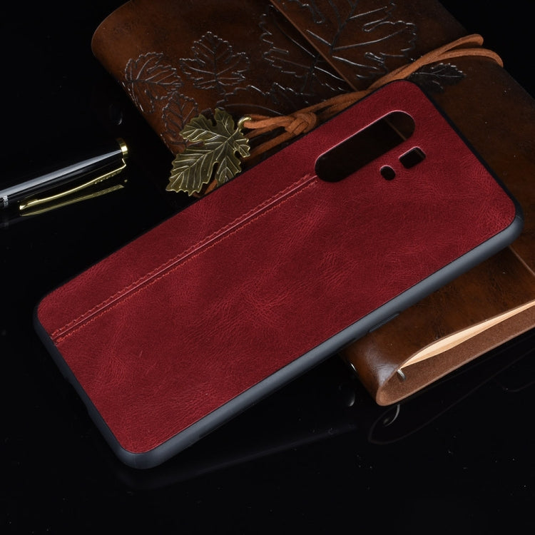 For Vivo X30 Pro Shockproof Sewing Cow Pattern Skin PC + PU + TPU Case