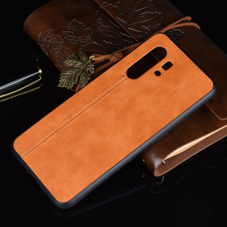 For Vivo X30 Pro Shockproof Sewing Cow Pattern Skin PC + PU + TPU Case