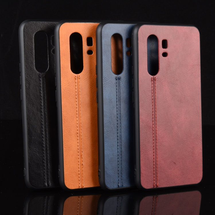 For Vivo X30 Pro Shockproof Sewing Cow Pattern Skin PC + PU + TPU Case