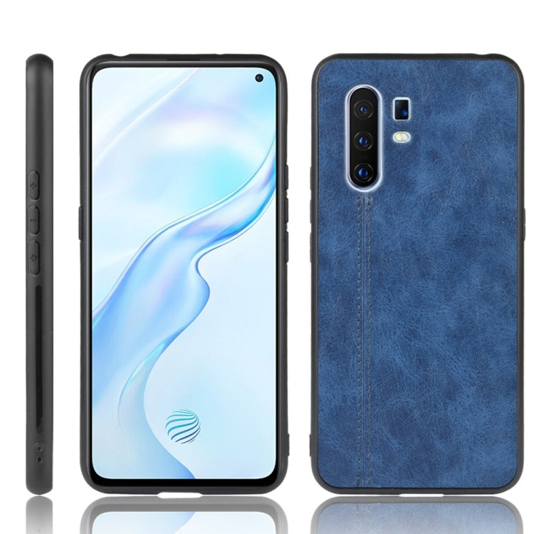 For Vivo X30 Pro Shockproof Sewing Cow Pattern Skin PC + PU + TPU Case