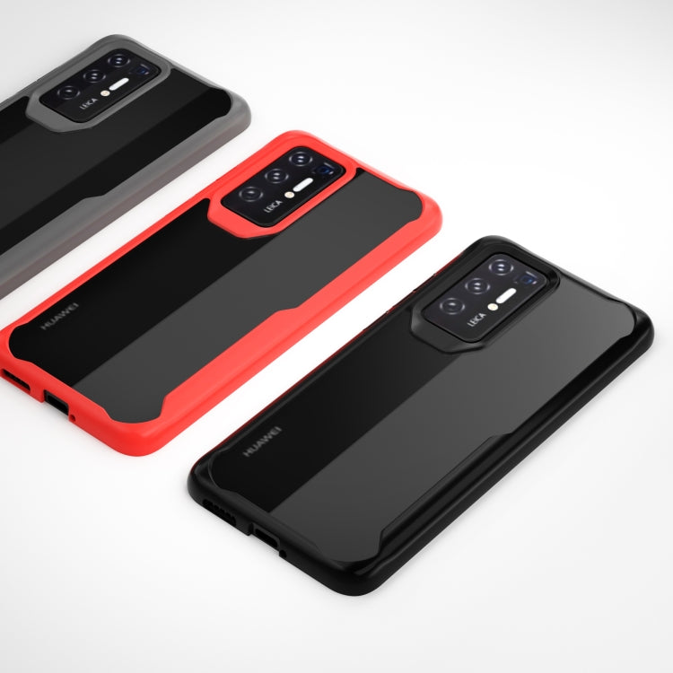 For Huawei P40 Transparent PC + TPU Full Coverage Shockproof Protective Case