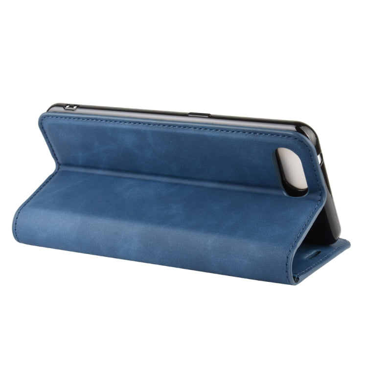 For Oppo Reno A   Retro-skin Business Magnetic Suction Leather Case with Holder & Card Slots & Wallet