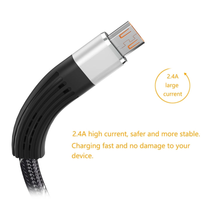 ENKAY ENK-CB301 Fishing Net Weaving USB to Micro Usb Data Transfer Charging Cable