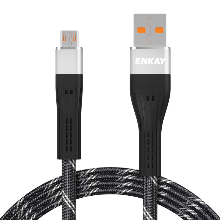 ENKAY ENK-CB301 Fishing Net Weaving USB to Micro Usb Data Transfer Charging Cable