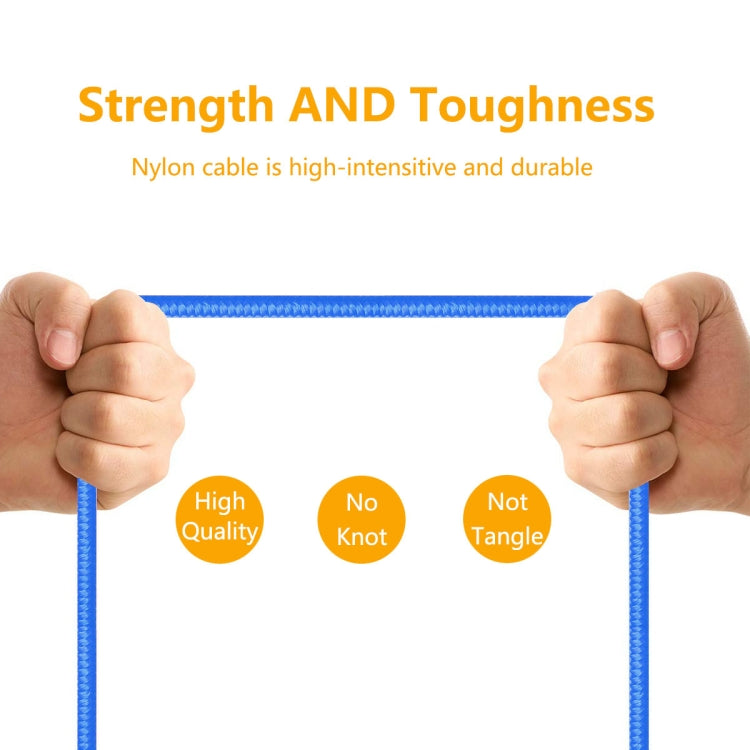 ENKAY ENK-CB302 Nylon Weaving USB to Micro USB Data Transfer Charging Cable