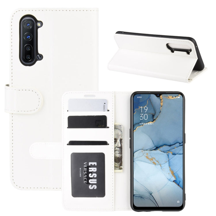 For Oppo Reno3 5G R64 Texture Single Horizontal Flip Protective Case with Holder & Card Slots & Wallet& Photo Frame