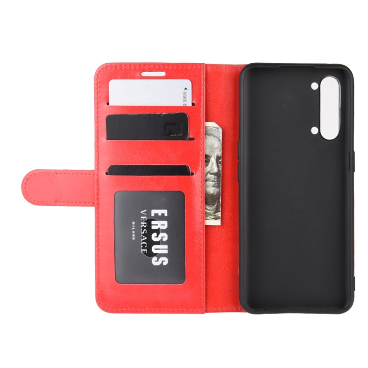 For Oppo Reno3 5G R64 Texture Single Horizontal Flip Protective Case with Holder & Card Slots & Wallet& Photo Frame