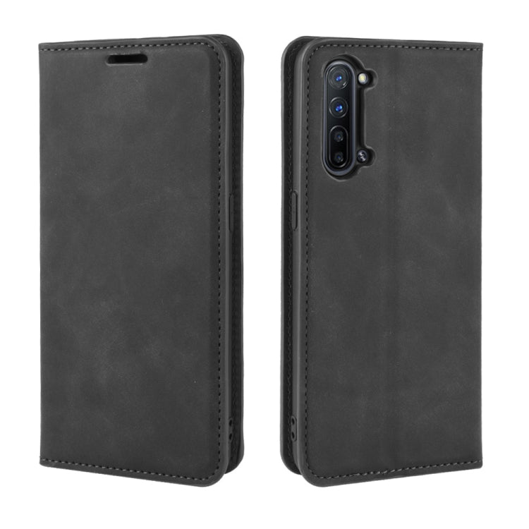 For OPPO Reno3 5G Retro-skin Business Magnetic Suction Leather Case with Holder & Card Slots & Wallet