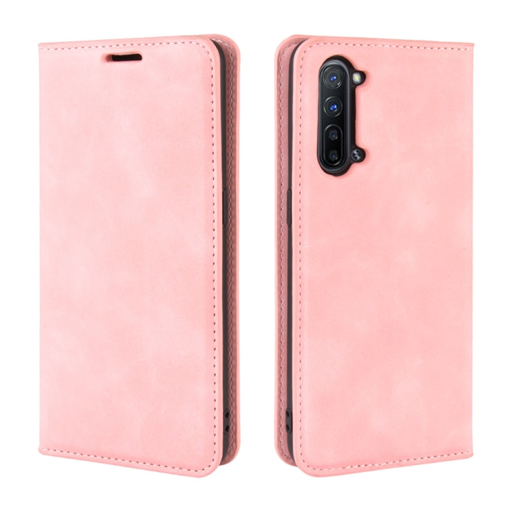 For OPPO Reno3 5G Retro-skin Business Magnetic Suction Leather Case with Holder & Card Slots & Wallet