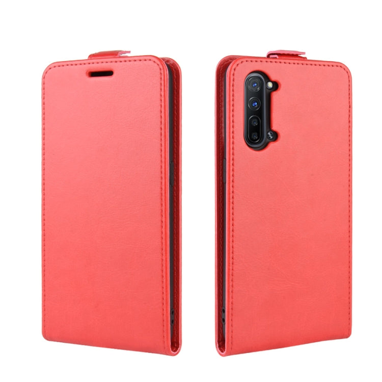 For Oppo Reno3 5G R64 Texture Single Vertical Flip Leather Protective Case with Card Slots & Photo Frame