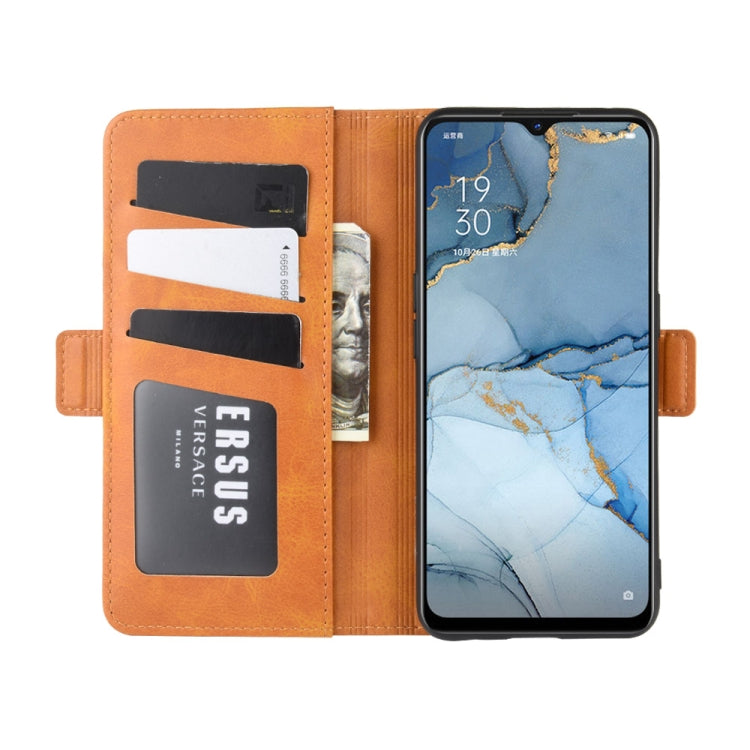 For Oppo Reno3 5G Dual-side Magnetic Buckle Horizontal Flip Leather Case with Holder & Card Slots & Wallet