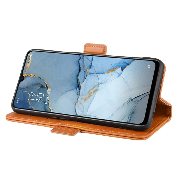 For Oppo Reno3 5G Dual-side Magnetic Buckle Horizontal Flip Leather Case with Holder & Card Slots & Wallet