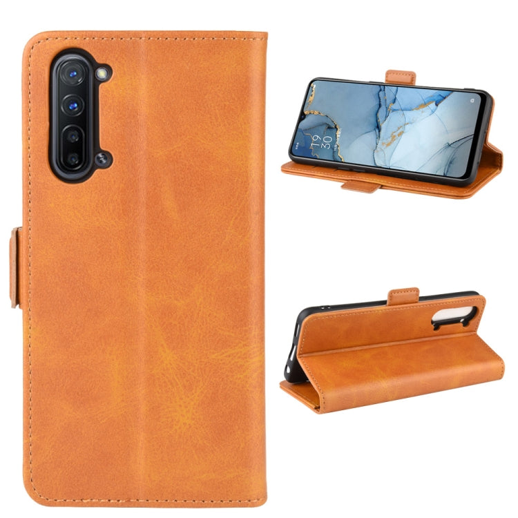 For Oppo Reno3 5G Dual-side Magnetic Buckle Horizontal Flip Leather Case with Holder & Card Slots & Wallet