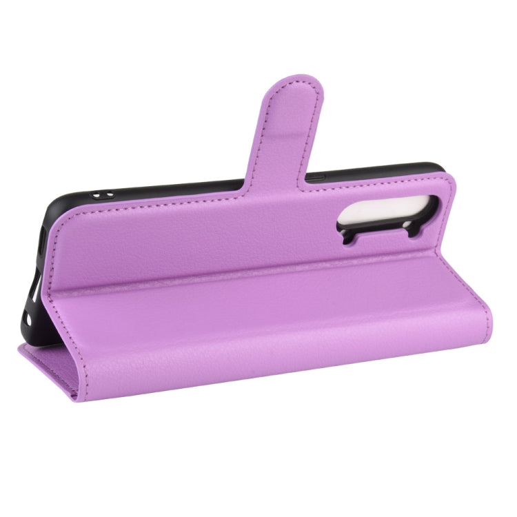 For Oppo Reno3 5G Litchi Texture Horizontal Flip Protective Case with Holder & Card Slots & Wallet