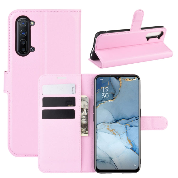 For Oppo Reno3 5G Litchi Texture Horizontal Flip Protective Case with Holder & Card Slots & Wallet