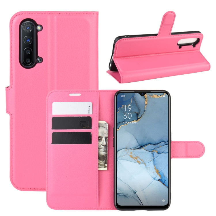 For Oppo Reno3 5G Litchi Texture Horizontal Flip Protective Case with Holder & Card Slots & Wallet