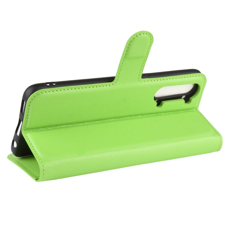 For Oppo Reno3 5G Litchi Texture Horizontal Flip Protective Case with Holder & Card Slots & Wallet