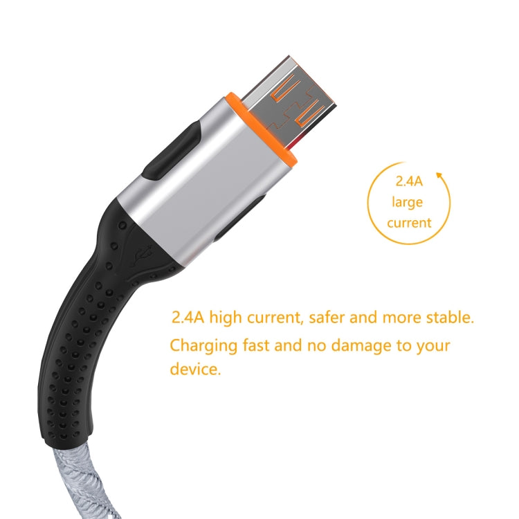 ENKAY ENK-CB303 Cloth Weaving Thread USB to Micro USB Data Transfer Charging Cable