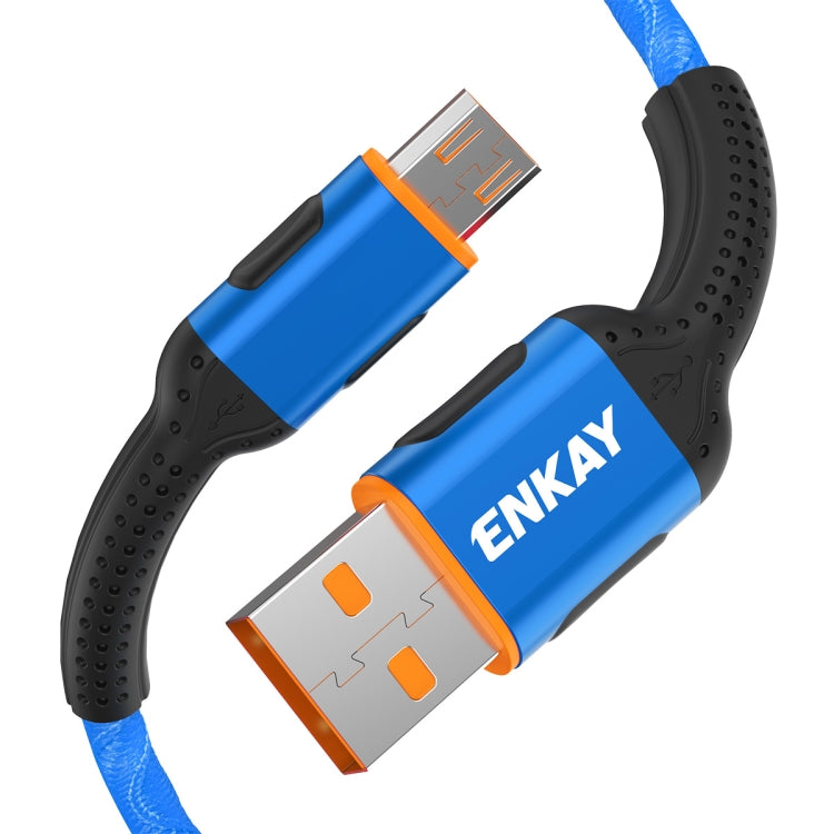 ENKAY ENK-CB303 Cloth Weaving Thread USB to Micro USB Data Transfer Charging Cable