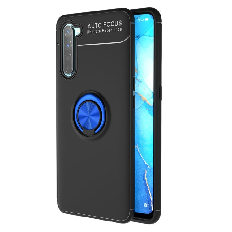 For OPPO Reno3 Metal Ring Holder 360 Degree Rotating TPU Case