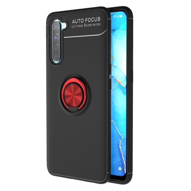 For OPPO Reno3 Metal Ring Holder 360 Degree Rotating TPU Case