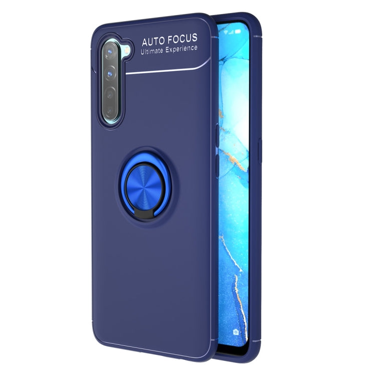 For OPPO Reno3 Metal Ring Holder 360 Degree Rotating TPU Case