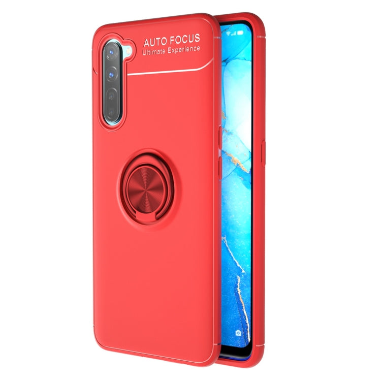 For OPPO Reno3 Metal Ring Holder 360 Degree Rotating TPU Case