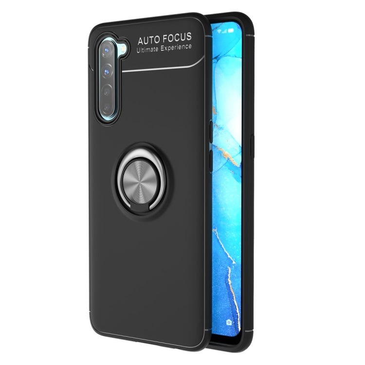 For OPPO Reno3 Metal Ring Holder 360 Degree Rotating TPU Case