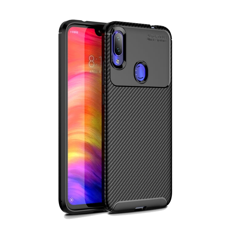For OPPO A8 Carbon Fiber Texture Shockproof TPU Case