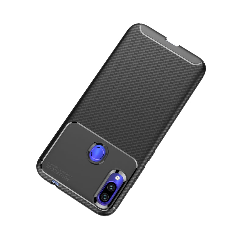 For OPPO A8 Carbon Fiber Texture Shockproof TPU Case