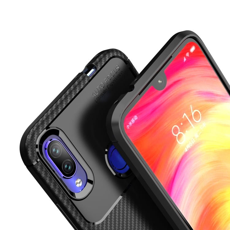 For OPPO A8 Carbon Fiber Texture Shockproof TPU Case