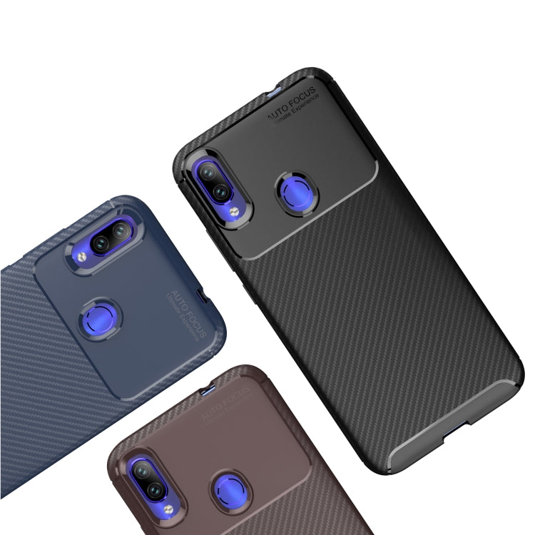 For OPPO A8 Carbon Fiber Texture Shockproof TPU Case