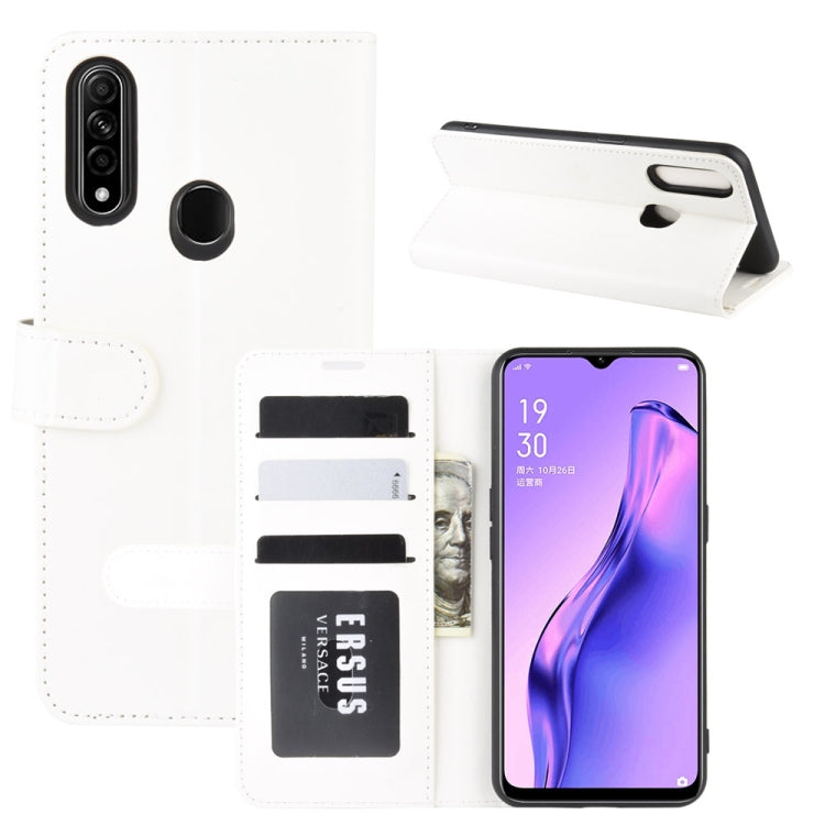 For Oppo A8 R64 Texture Single Horizontal Flip Protective Case with Holder & Card Slots & Wallet& Photo Frame
