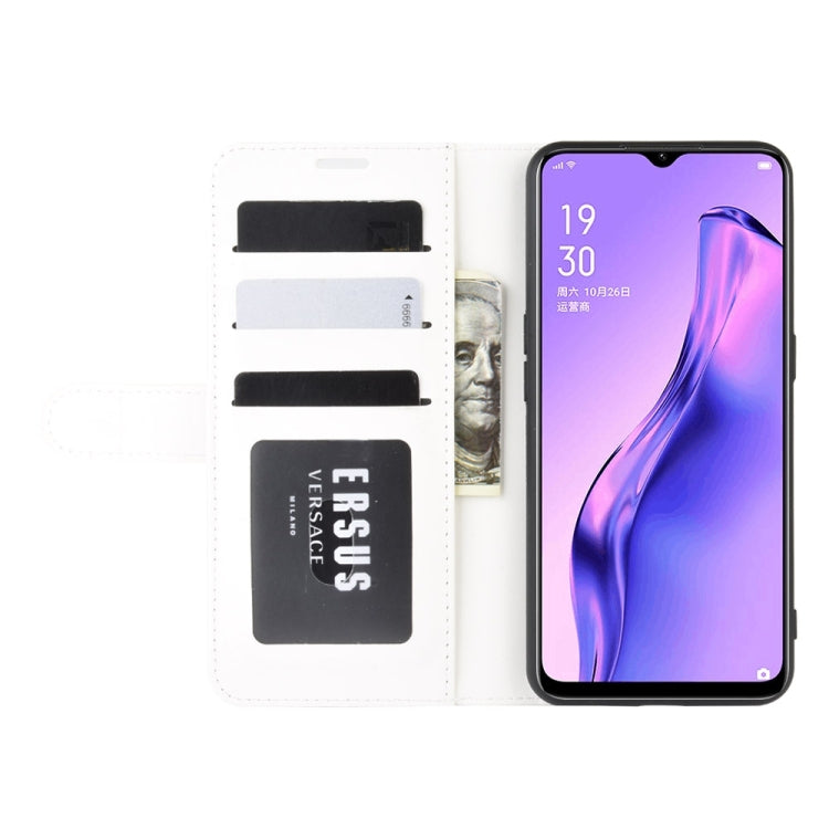 For Oppo A8 R64 Texture Single Horizontal Flip Protective Case with Holder & Card Slots & Wallet& Photo Frame