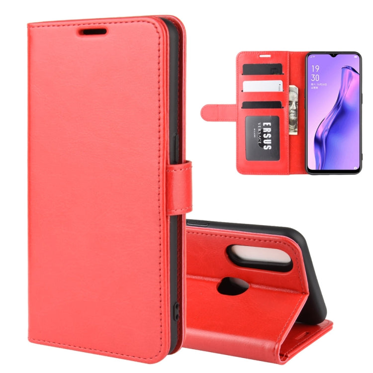 For Oppo A8 R64 Texture Single Horizontal Flip Protective Case with Holder & Card Slots & Wallet& Photo Frame