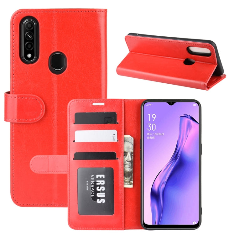 For Oppo A8 R64 Texture Single Horizontal Flip Protective Case with Holder & Card Slots & Wallet& Photo Frame