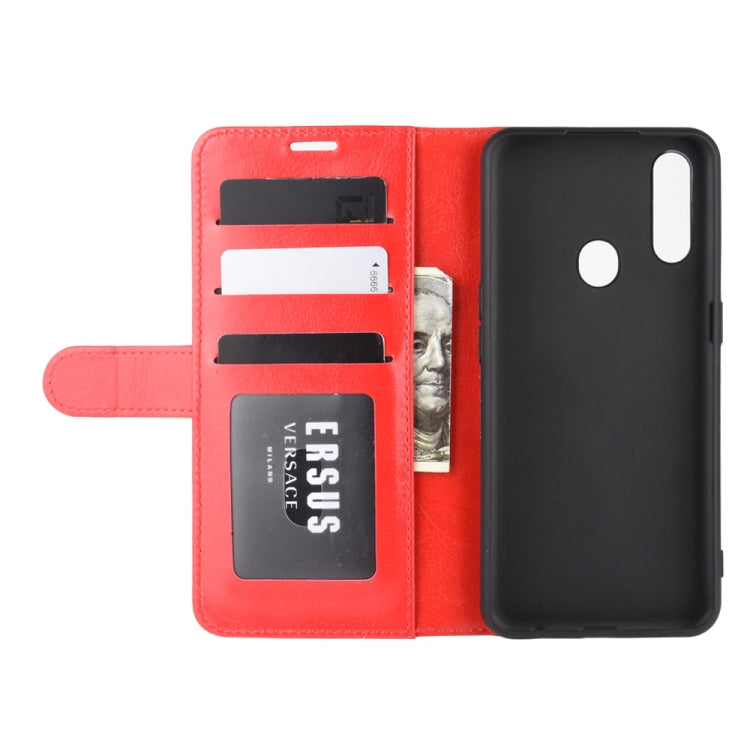 For Oppo A8 R64 Texture Single Horizontal Flip Protective Case with Holder & Card Slots & Wallet& Photo Frame