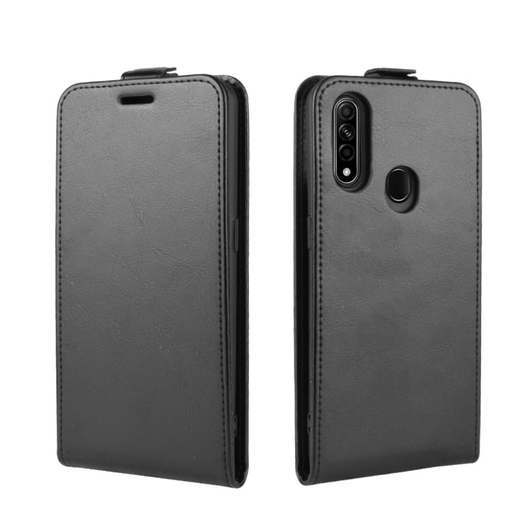 For Oppo A8 R64 Texture Single Vertical Flip Leather Protective Case with Card Slots & Photo Frame
