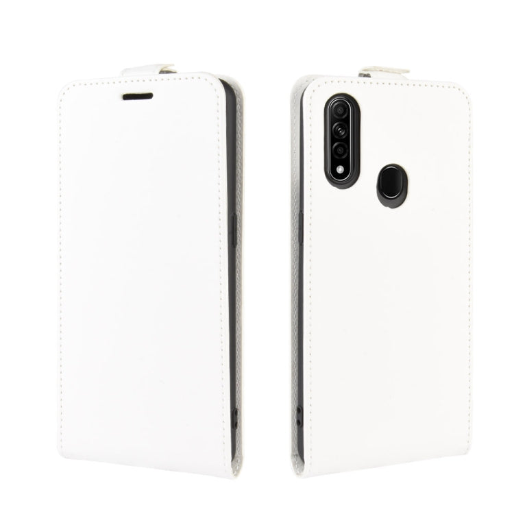 For Oppo A8 R64 Texture Single Vertical Flip Leather Protective Case with Card Slots & Photo Frame