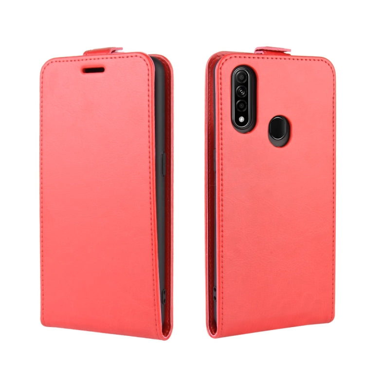 For Oppo A8 R64 Texture Single Vertical Flip Leather Protective Case with Card Slots & Photo Frame