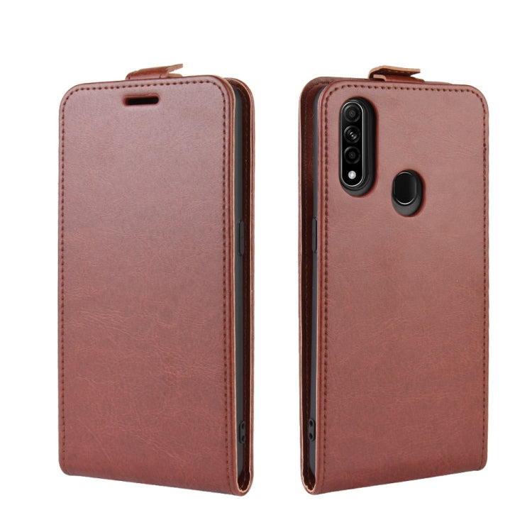 For Oppo A8 R64 Texture Single Vertical Flip Leather Protective Case with Card Slots & Photo Frame