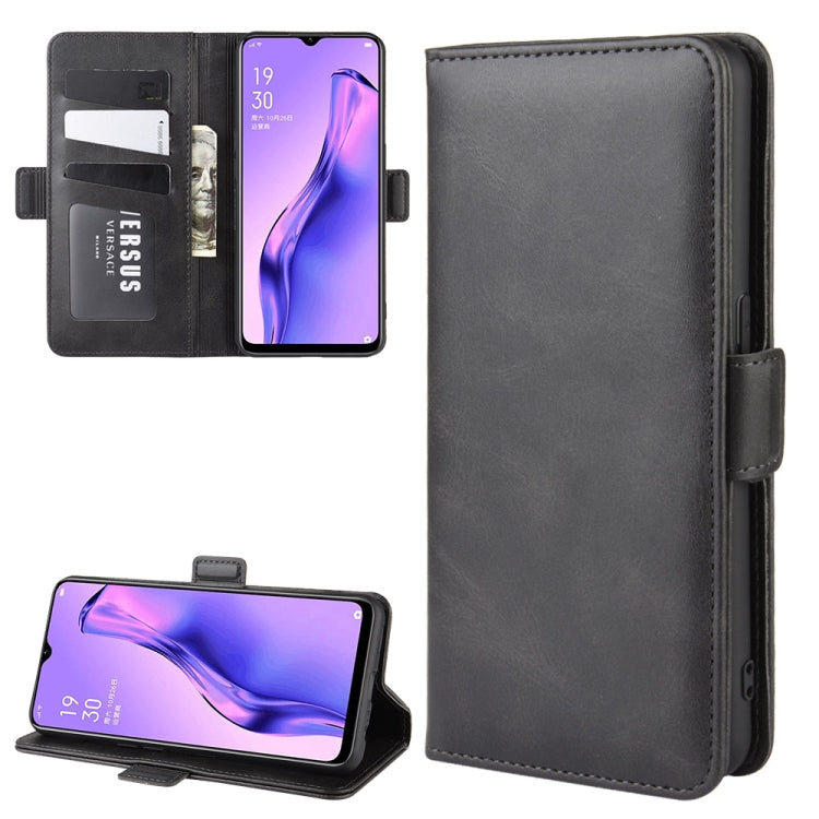For Oppo A8 Dual-side Magnetic Buckle Horizontal Flip Leather Case with Holder & Card Slots & Wallet