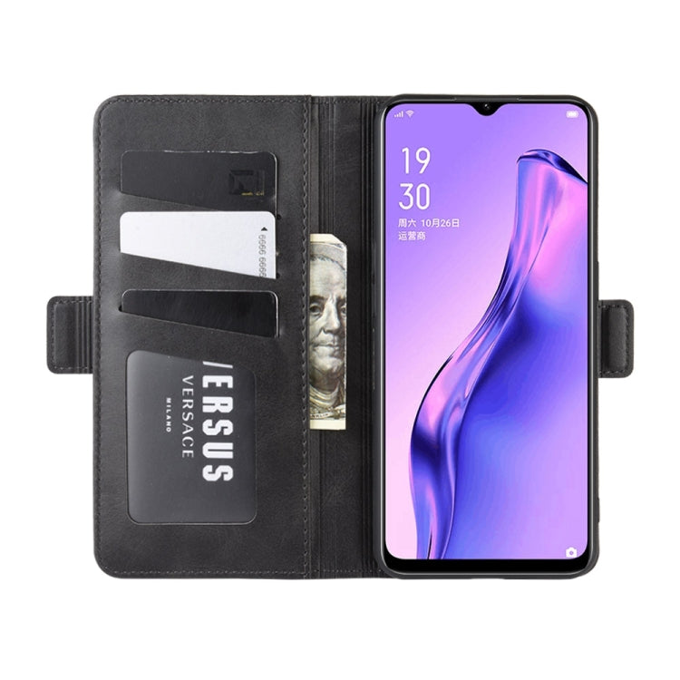For Oppo A8 Dual-side Magnetic Buckle Horizontal Flip Leather Case with Holder & Card Slots & Wallet