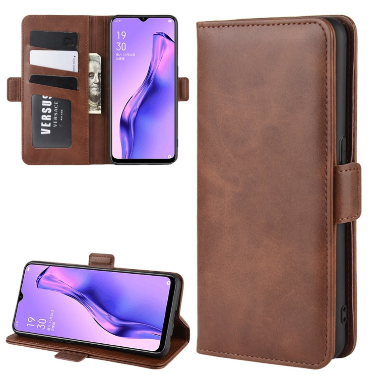 For Oppo A8 Dual-side Magnetic Buckle Horizontal Flip Leather Case with Holder & Card Slots & Wallet