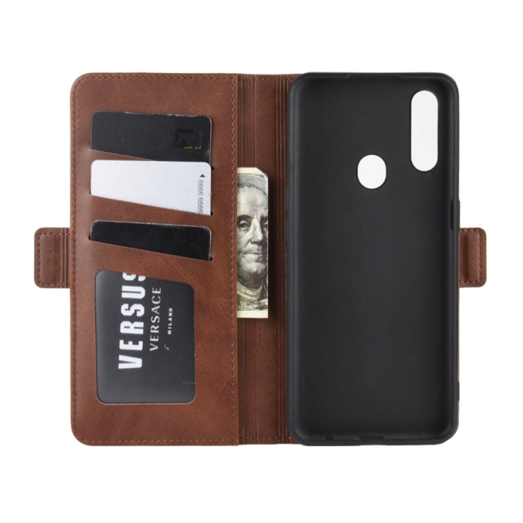 For Oppo A8 Dual-side Magnetic Buckle Horizontal Flip Leather Case with Holder & Card Slots & Wallet