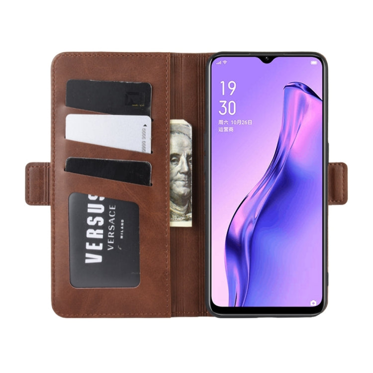 For Oppo A8 Dual-side Magnetic Buckle Horizontal Flip Leather Case with Holder & Card Slots & Wallet