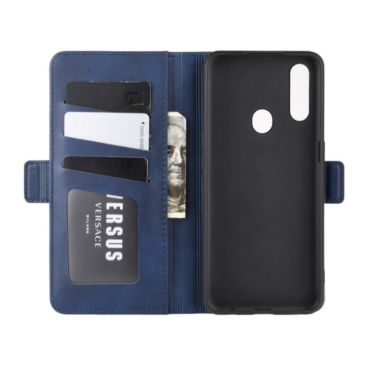 For Oppo A8 Dual-side Magnetic Buckle Horizontal Flip Leather Case with Holder & Card Slots & Wallet